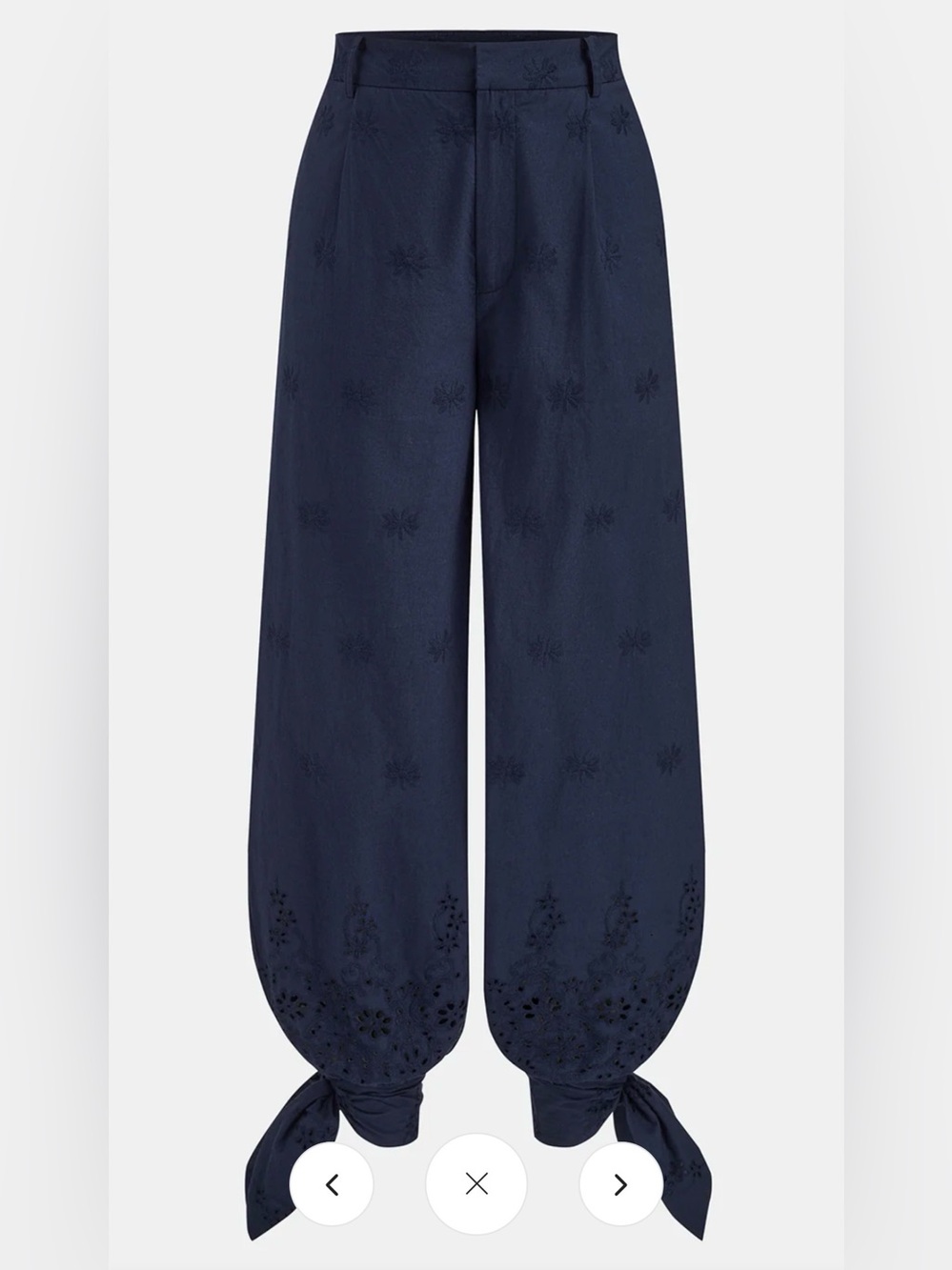 NWT Commense Eyelet embroidery Top & Pants Set - XS - Picture 5 of 8